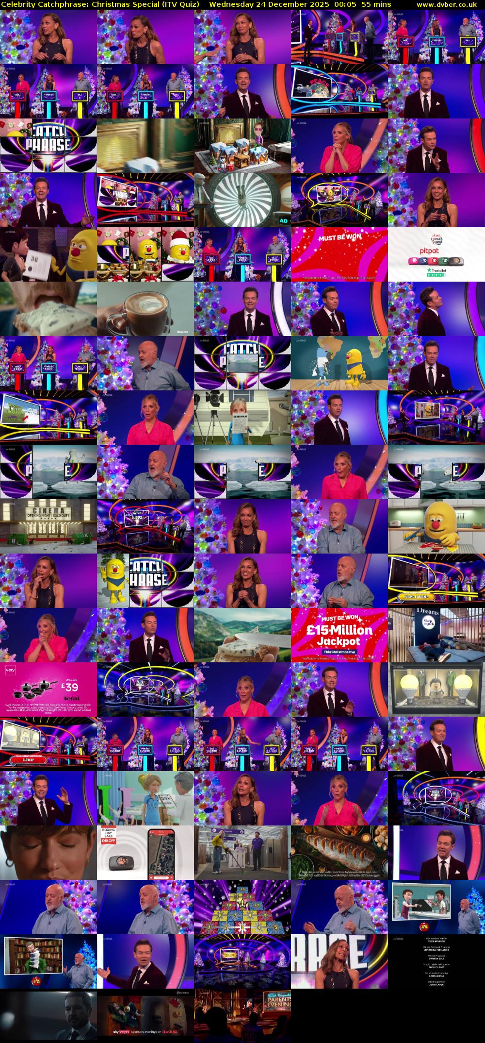 Celebrity Catchphrase: Christmas Special (ITV Quiz) Wednesday 24 December 2025 00:05 - 01:00