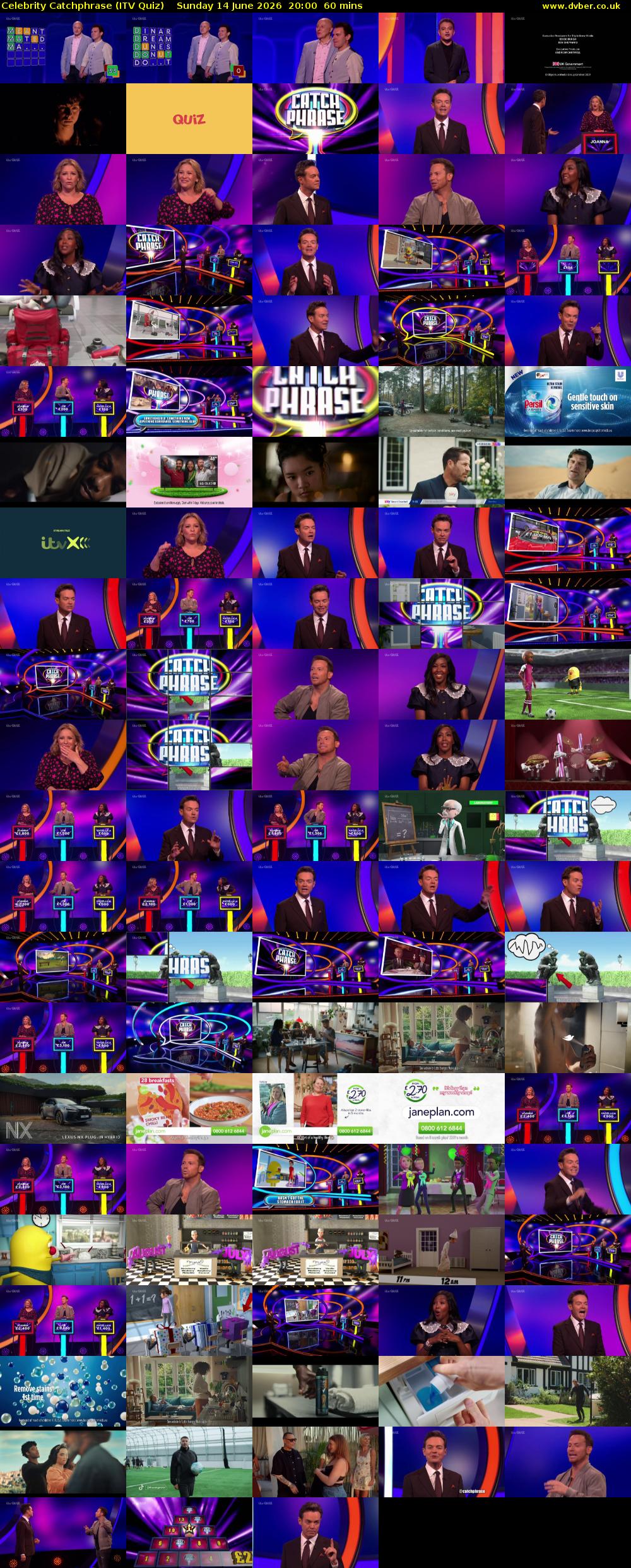 Celebrity Catchphrase (ITV Quiz) Sunday 14 June 2026 20:00 - 21:00