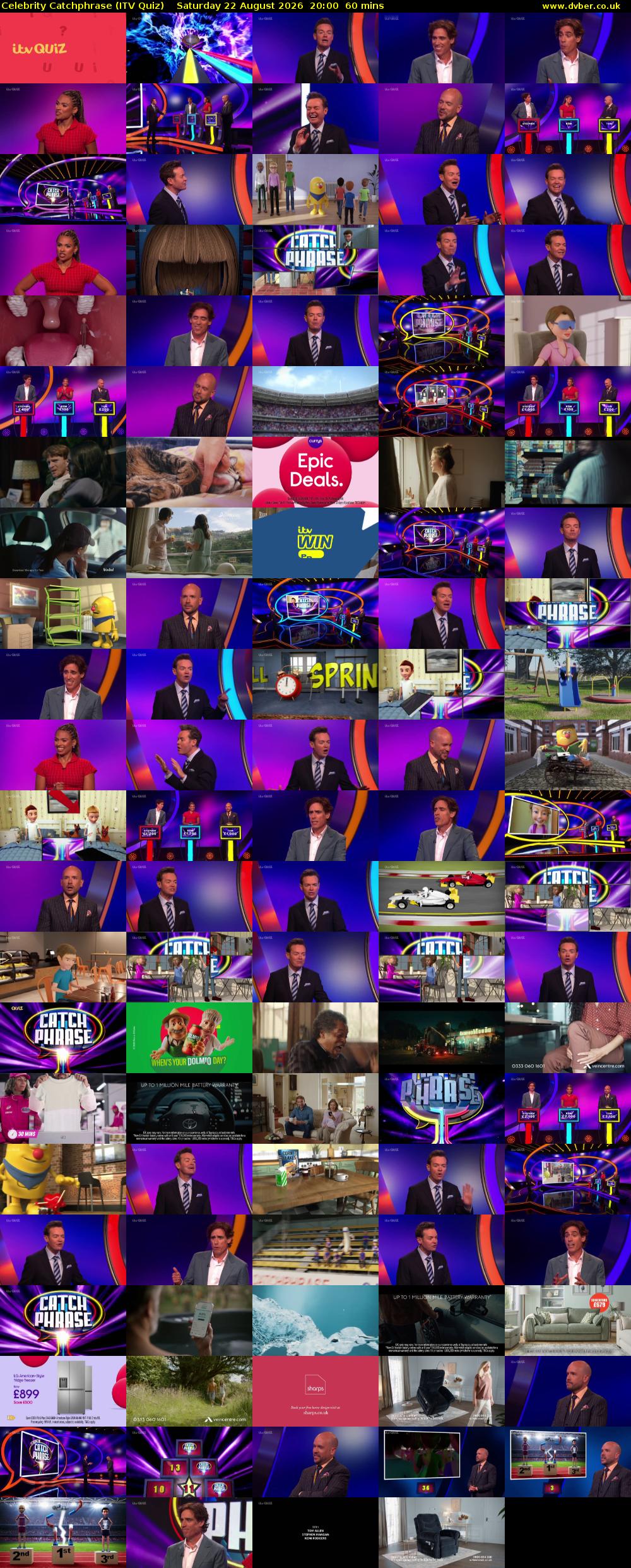 Celebrity Catchphrase (ITV Quiz) Saturday 22 August 2026 20:00 - 21:00