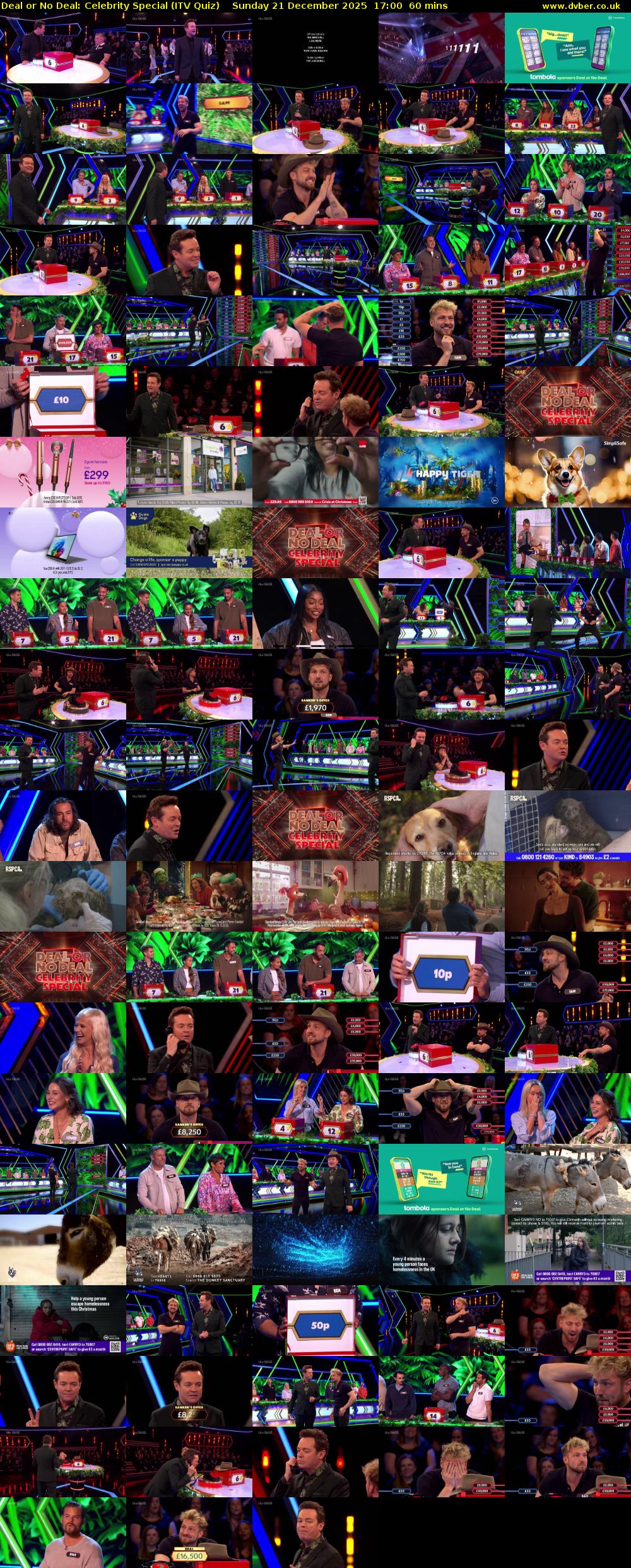 Deal or No Deal: Celebrity Special (ITV Quiz) Sunday 21 December 2025 17:00 - 18:00