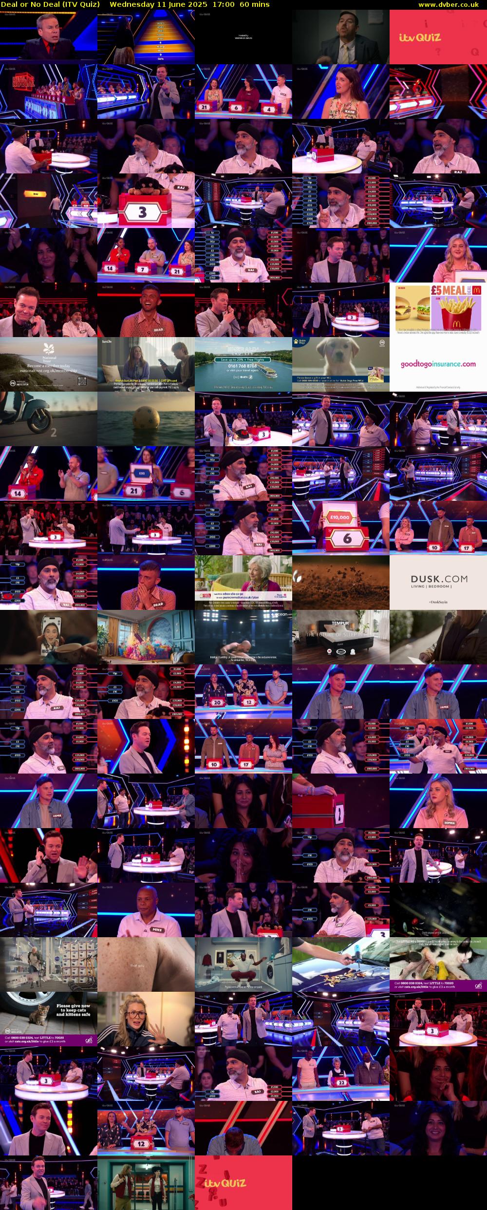 Deal or No Deal (ITV Quiz) Wednesday 11 June 2025 17:00 - 18:00