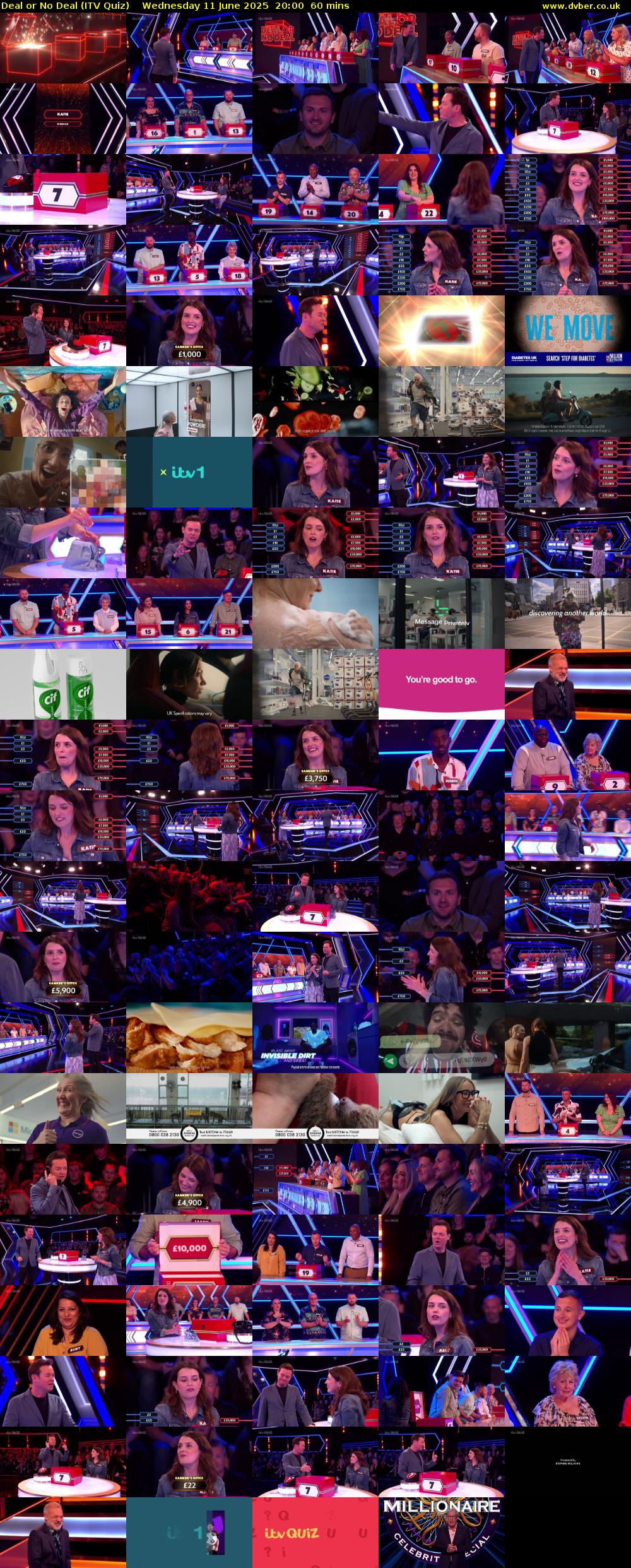 Deal or No Deal (ITV Quiz) Wednesday 11 June 2025 20:00 - 21:00