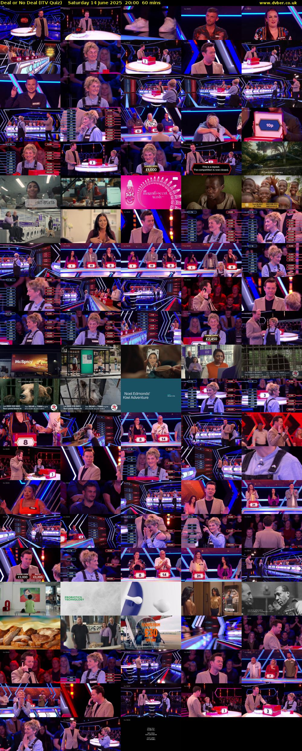 Deal or No Deal (ITV Quiz) Saturday 14 June 2025 20:00 - 21:00