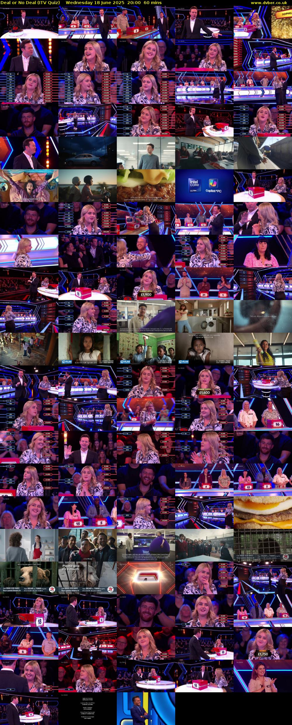 Deal or No Deal (ITV Quiz) Wednesday 18 June 2025 20:00 - 21:00