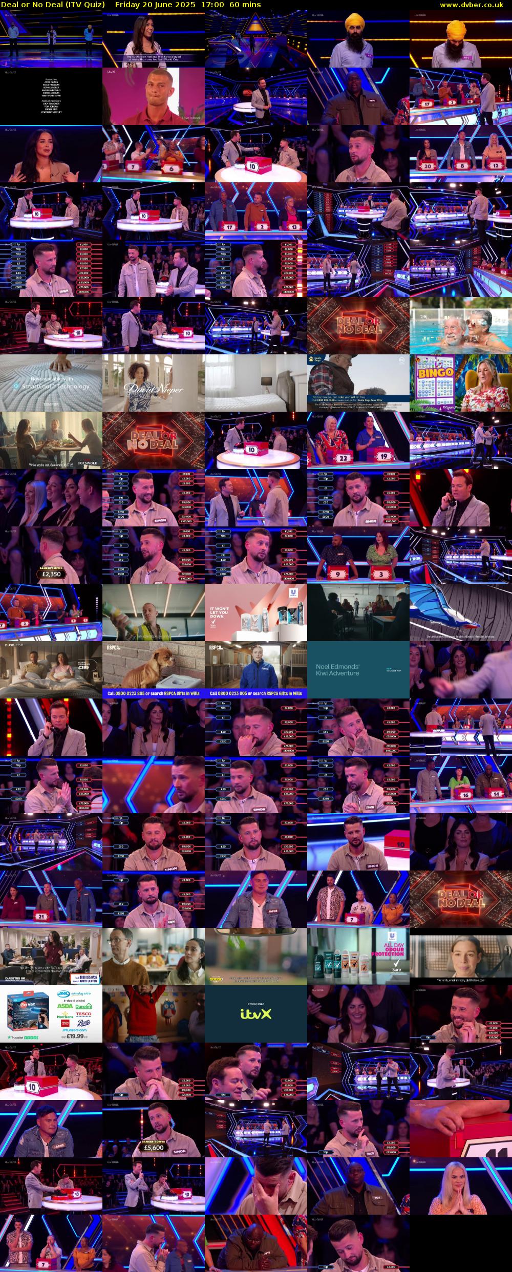 Deal or No Deal (ITV Quiz) Friday 20 June 2025 17:00 - 18:00