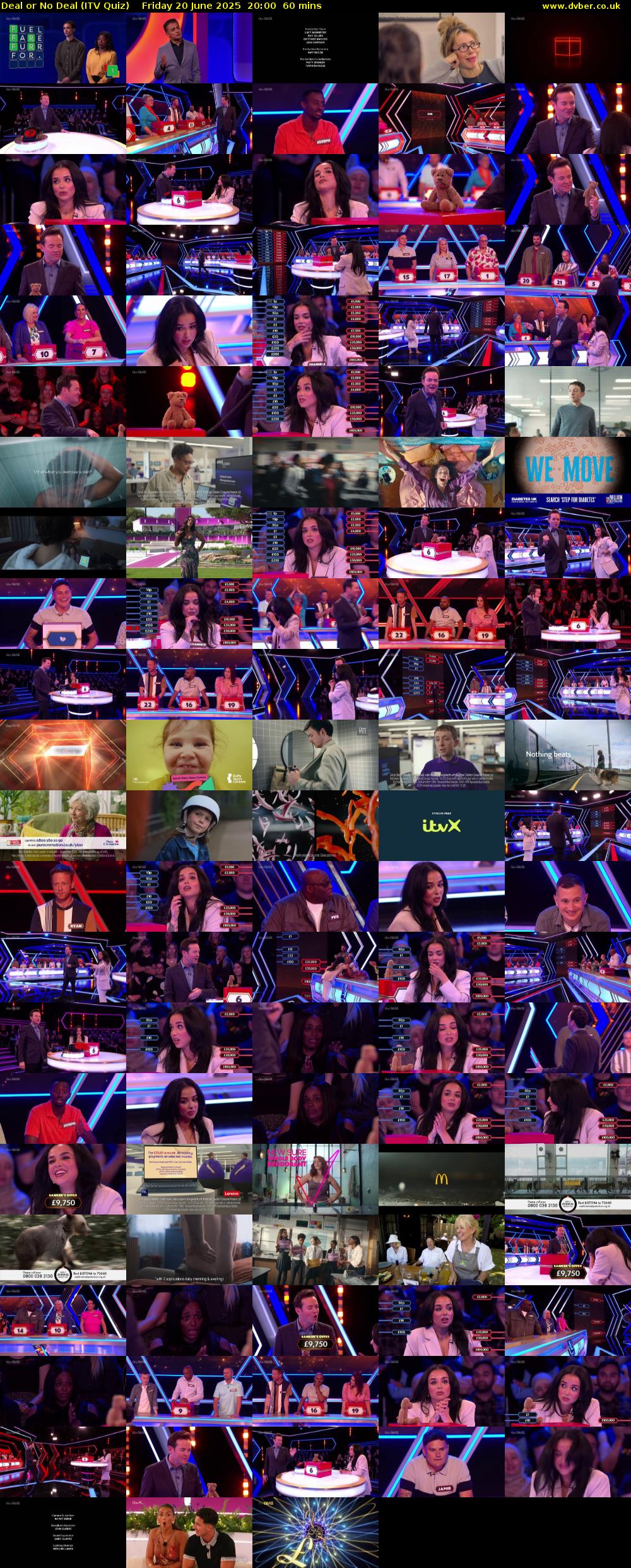 Deal or No Deal (ITV Quiz) Friday 20 June 2025 20:00 - 21:00