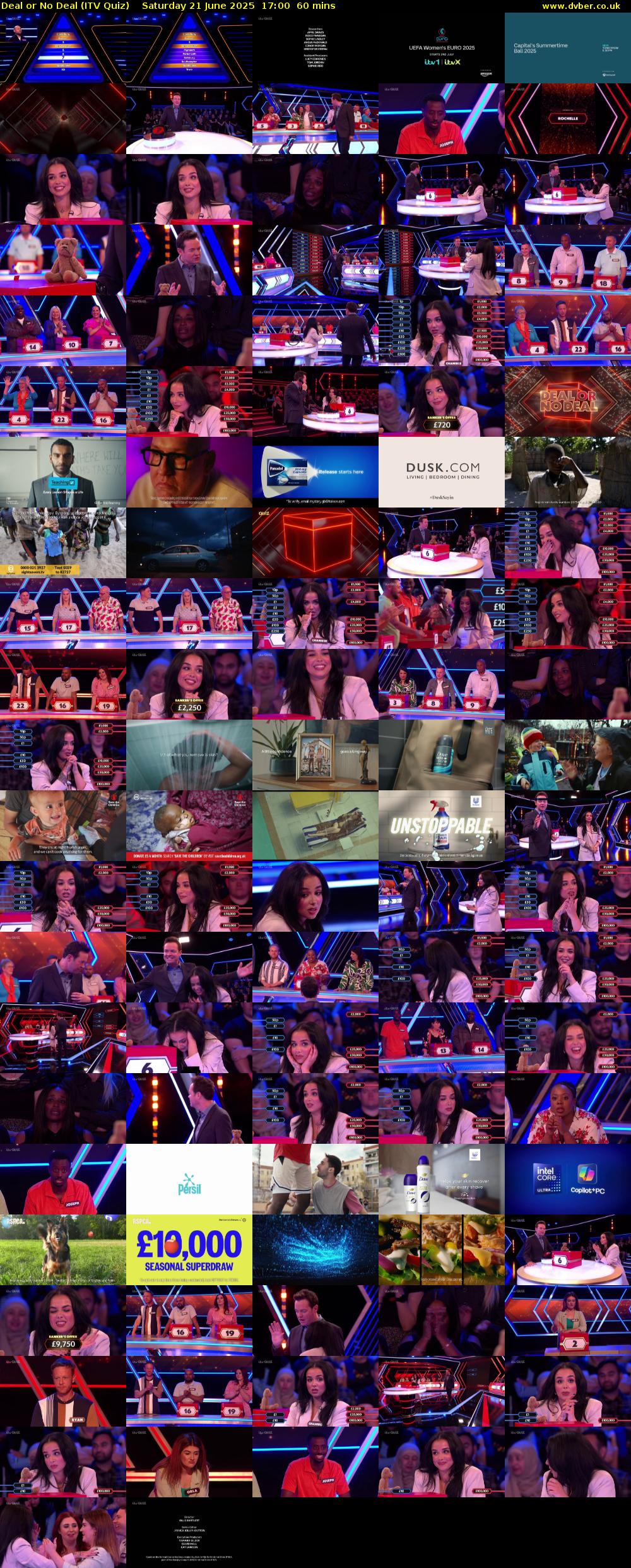 Deal or No Deal (ITV Quiz) Saturday 21 June 2025 17:00 - 18:00