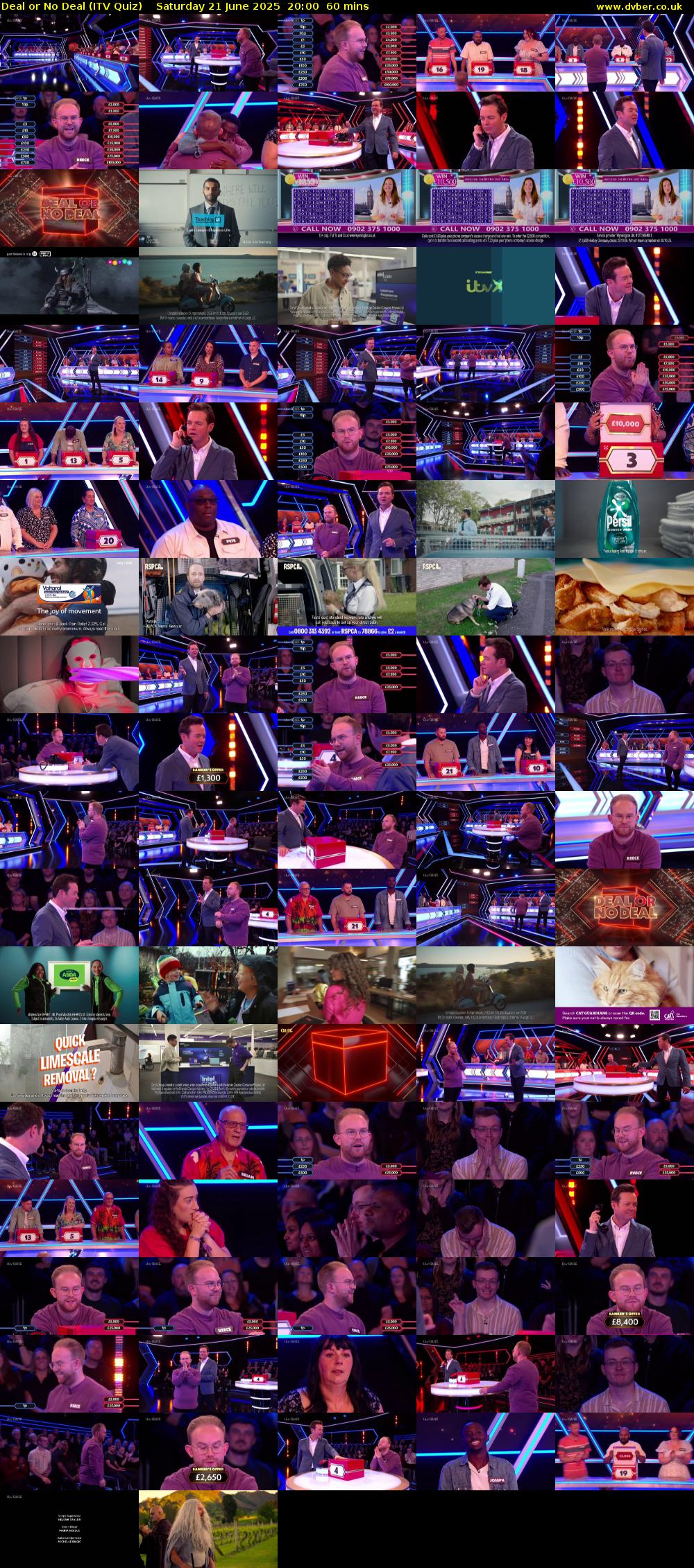 Deal or No Deal (ITV Quiz) Saturday 21 June 2025 20:00 - 21:00