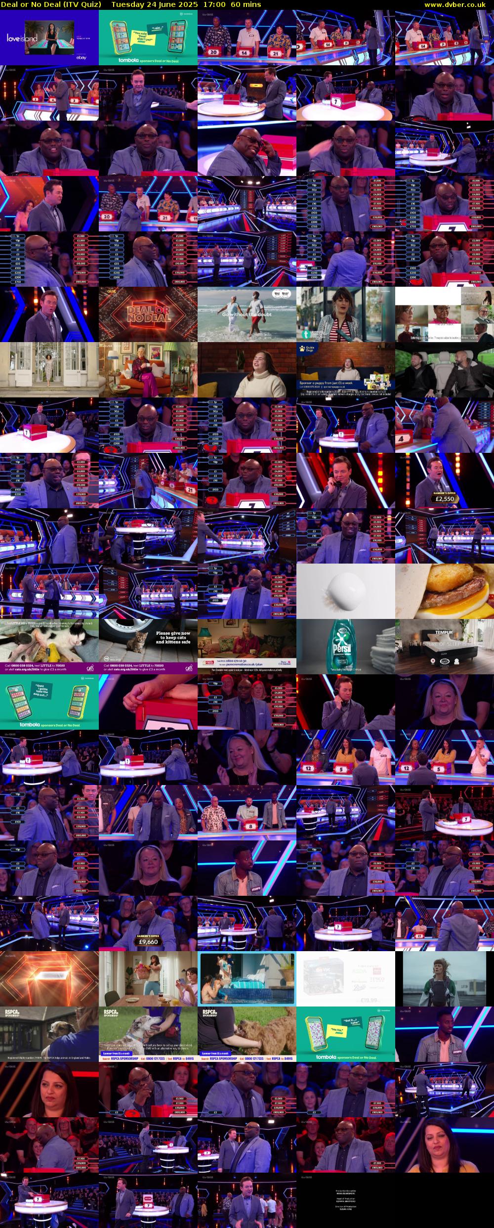 Deal or No Deal (ITV Quiz) Tuesday 24 June 2025 17:00 - 18:00