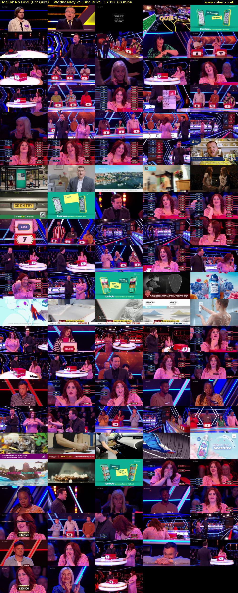 Deal or No Deal (ITV Quiz) Wednesday 25 June 2025 17:00 - 18:00