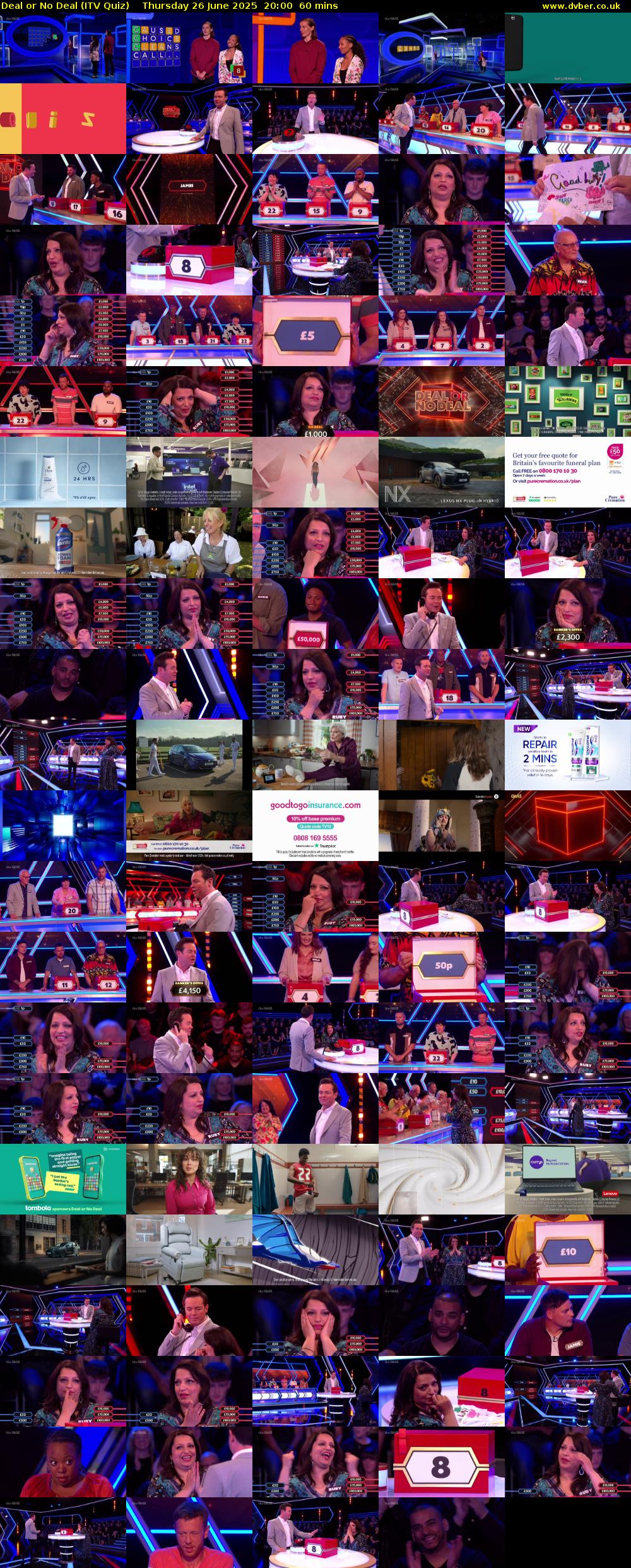 Deal or No Deal (ITV Quiz) Thursday 26 June 2025 20:00 - 21:00