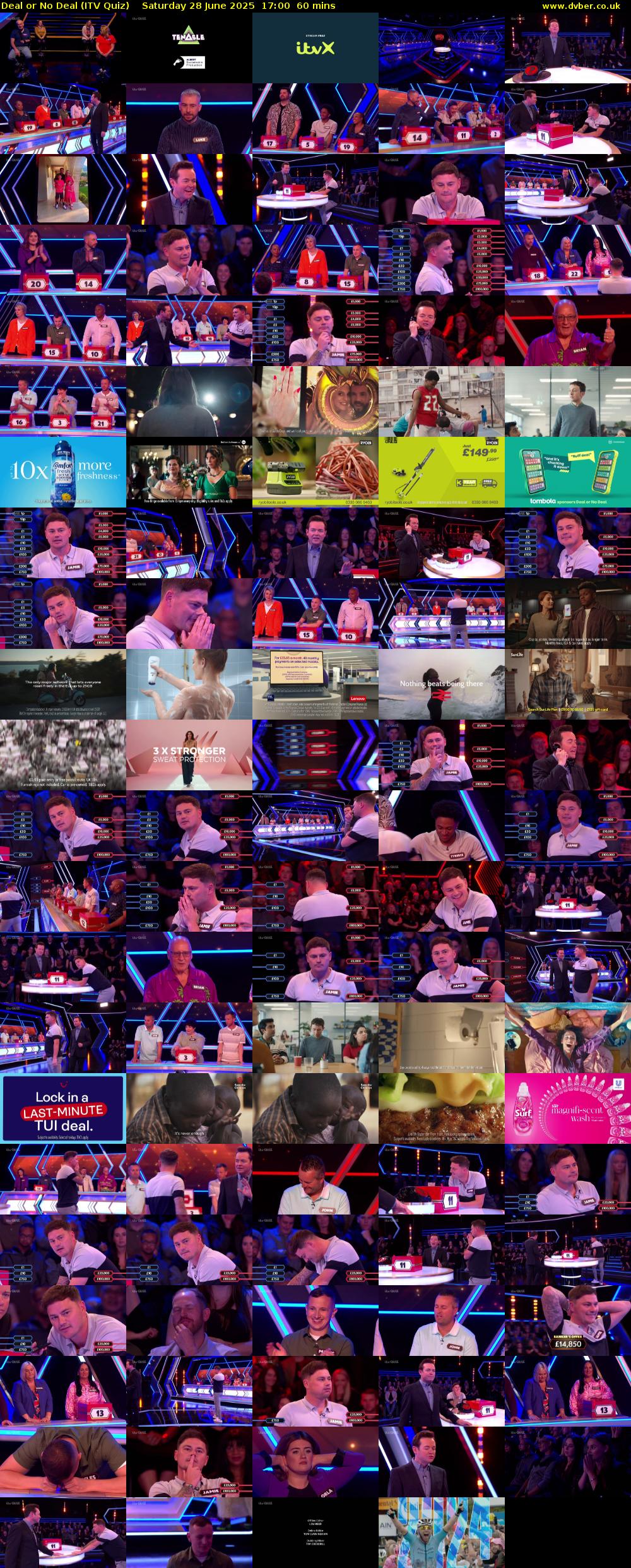 Deal or No Deal (ITV Quiz) Saturday 28 June 2025 17:00 - 18:00