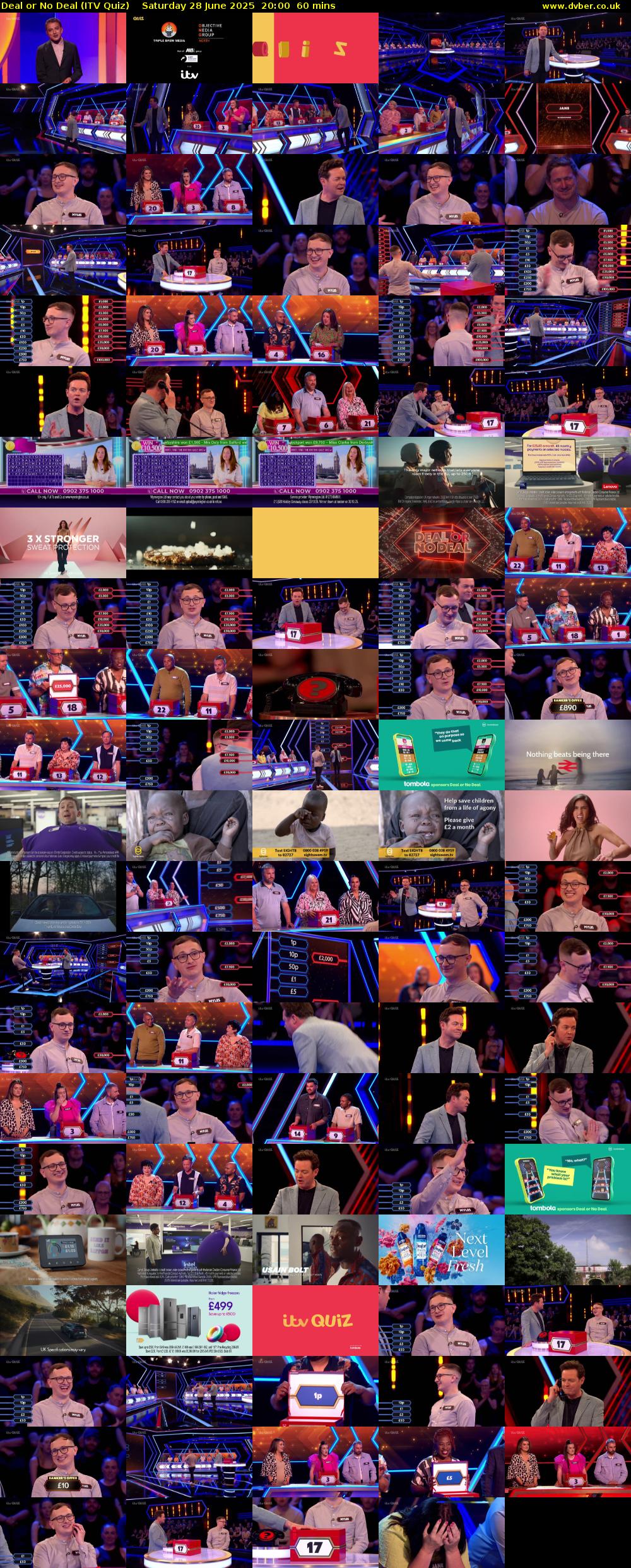 Deal or No Deal (ITV Quiz) Saturday 28 June 2025 20:00 - 21:00