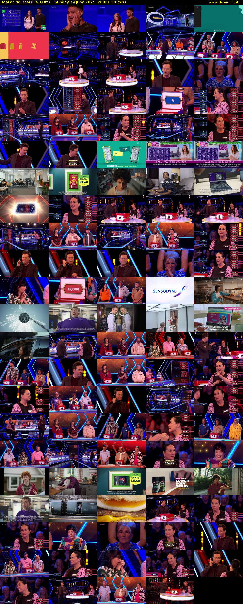 Deal or No Deal (ITV Quiz) Sunday 29 June 2025 20:00 - 21:00