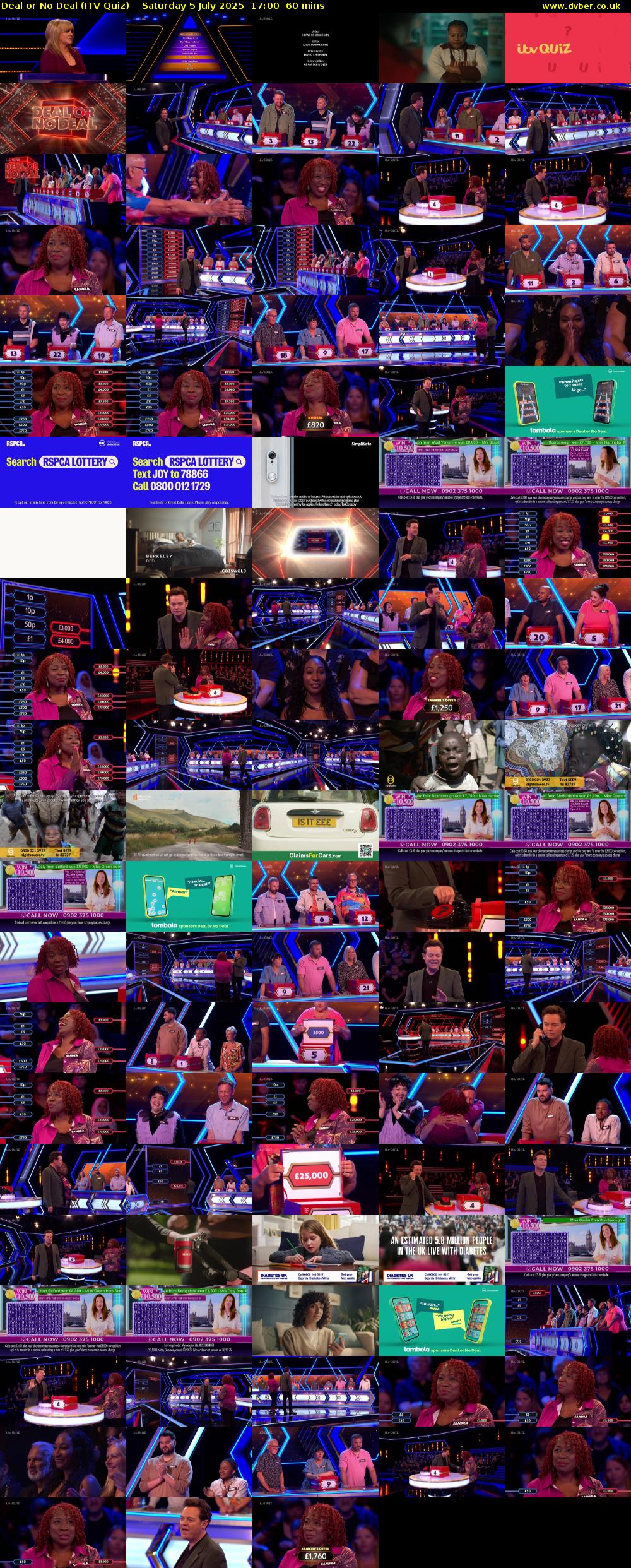 Deal or No Deal (ITV Quiz) Saturday 5 July 2025 17:00 - 18:00
