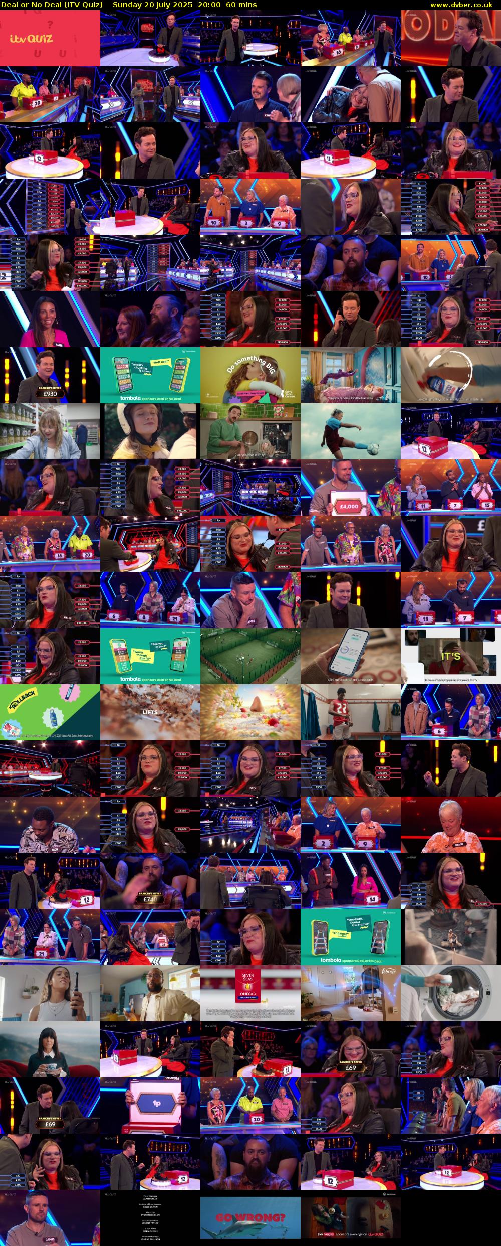 Deal or No Deal (ITV Quiz) Sunday 20 July 2025 20:00 - 21:00
