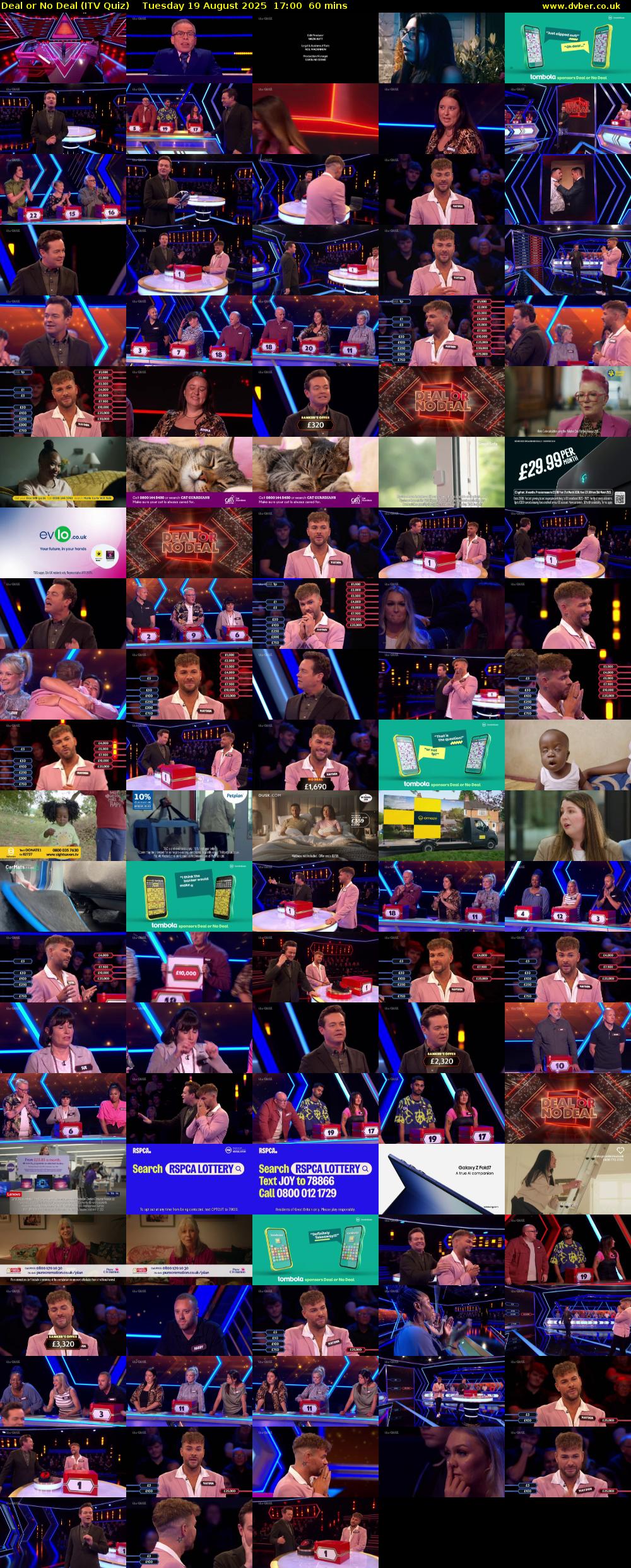 Deal or No Deal (ITV Quiz) Tuesday 19 August 2025 17:00 - 18:00
