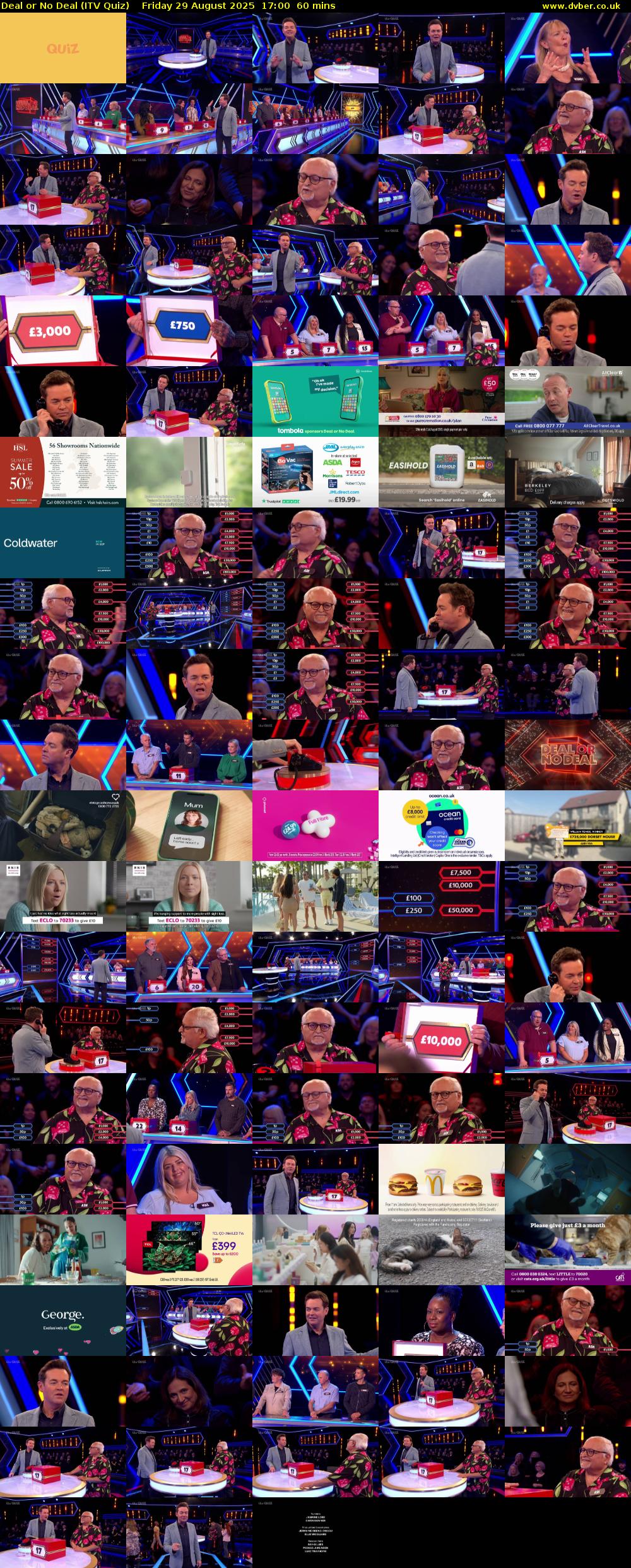 Deal or No Deal (ITV Quiz) Friday 29 August 2025 17:00 - 18:00