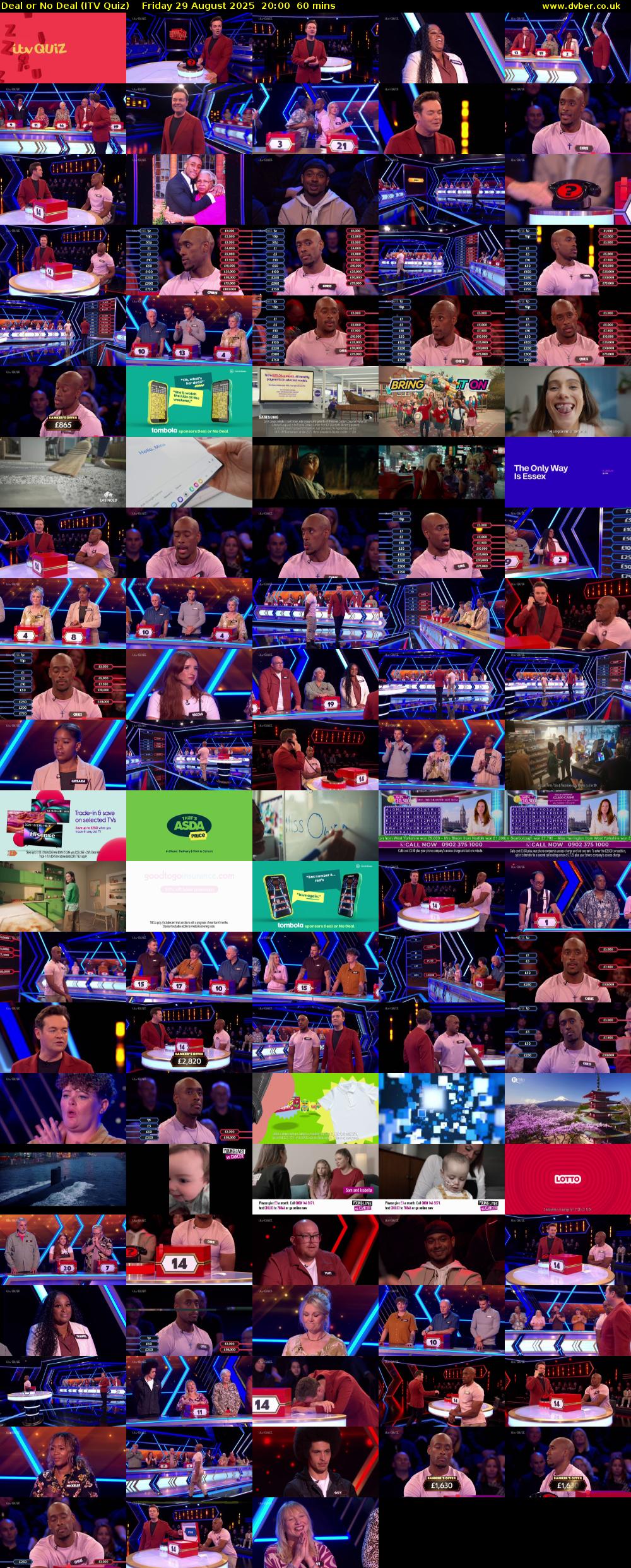 Deal or No Deal (ITV Quiz) Friday 29 August 2025 20:00 - 21:00
