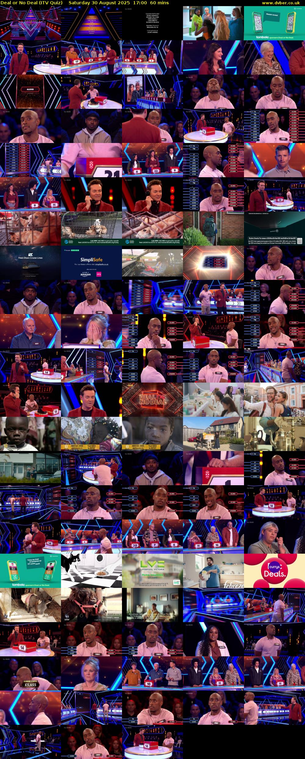 Deal or No Deal (ITV Quiz) Saturday 30 August 2025 17:00 - 18:00