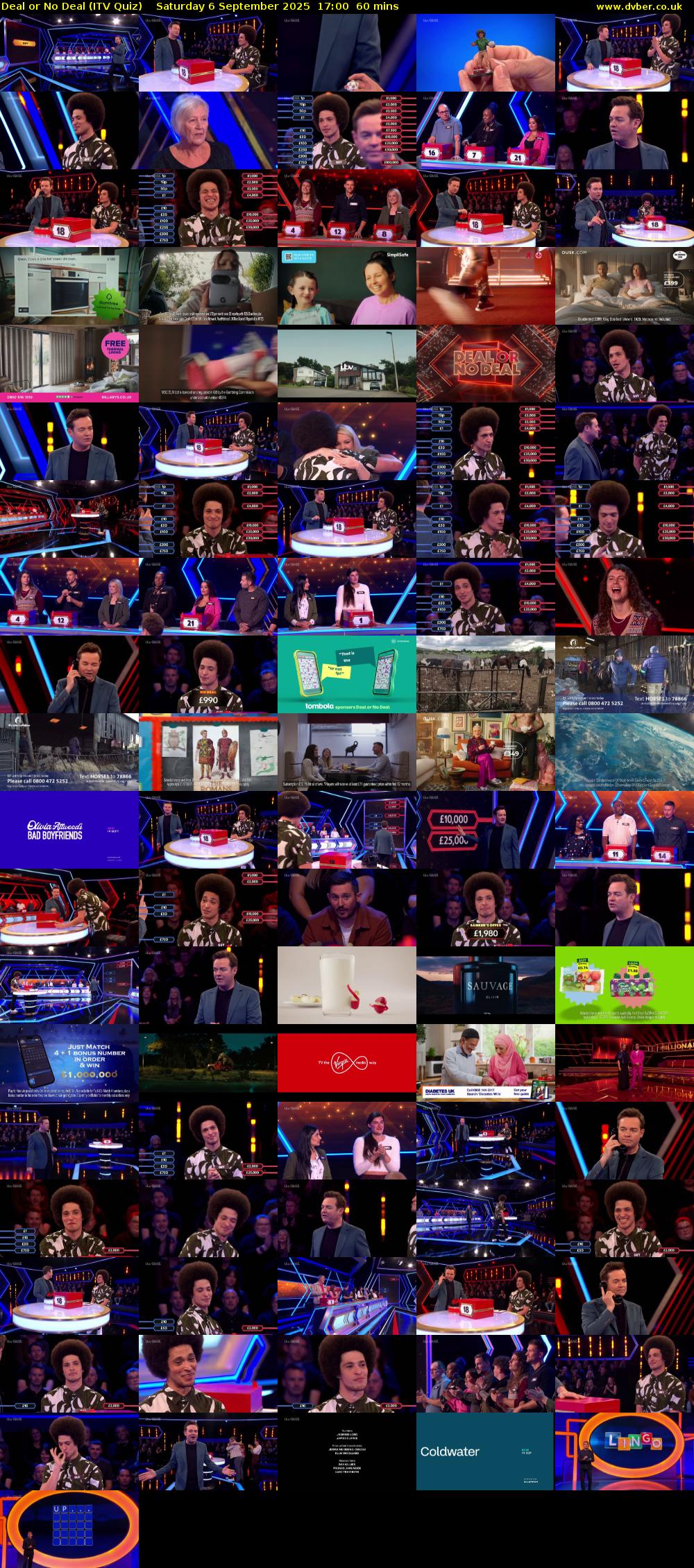 Deal or No Deal (ITV Quiz) Saturday 6 September 2025 17:00 - 18:00