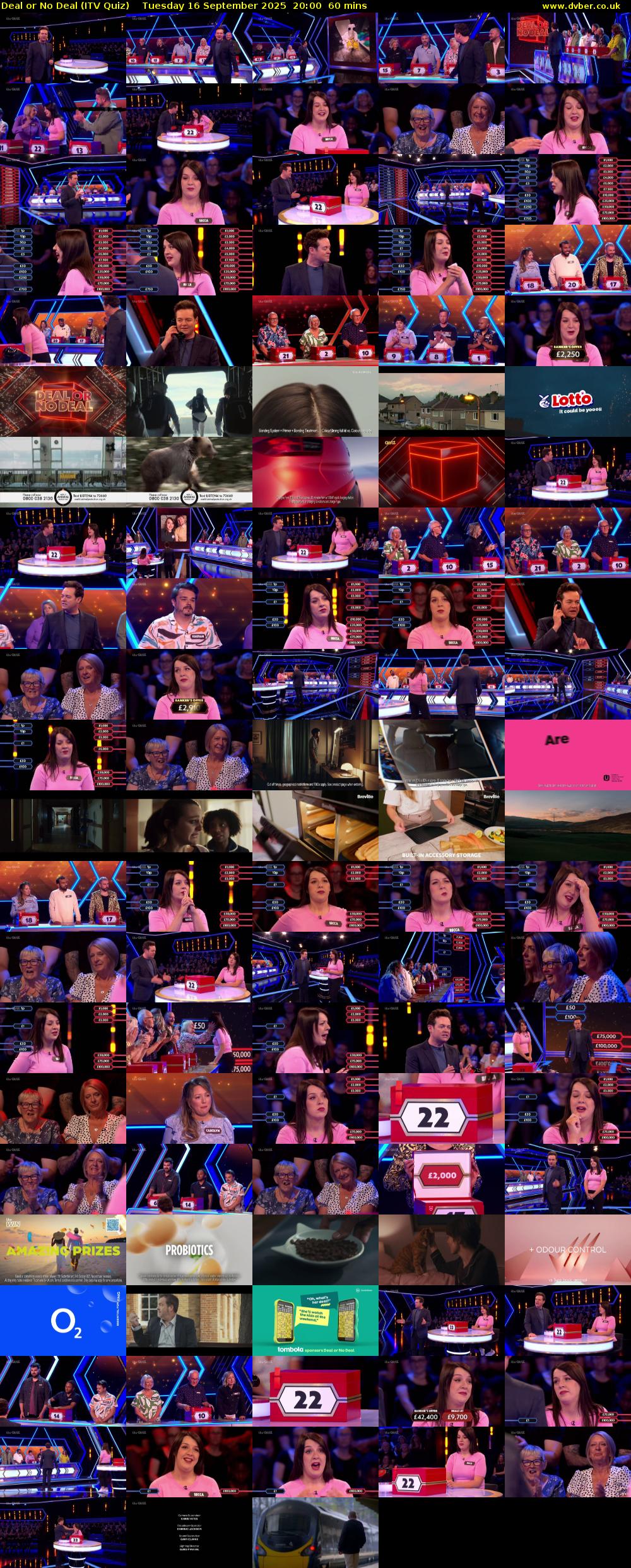 Deal or No Deal (ITV Quiz) Tuesday 16 September 2025 20:00 - 21:00