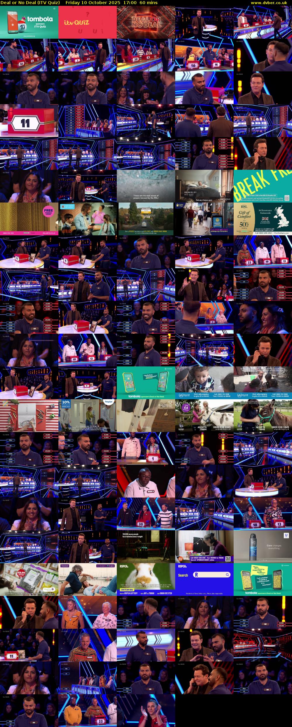 Deal or No Deal (ITV Quiz) Friday 10 October 2025 17:00 - 18:00