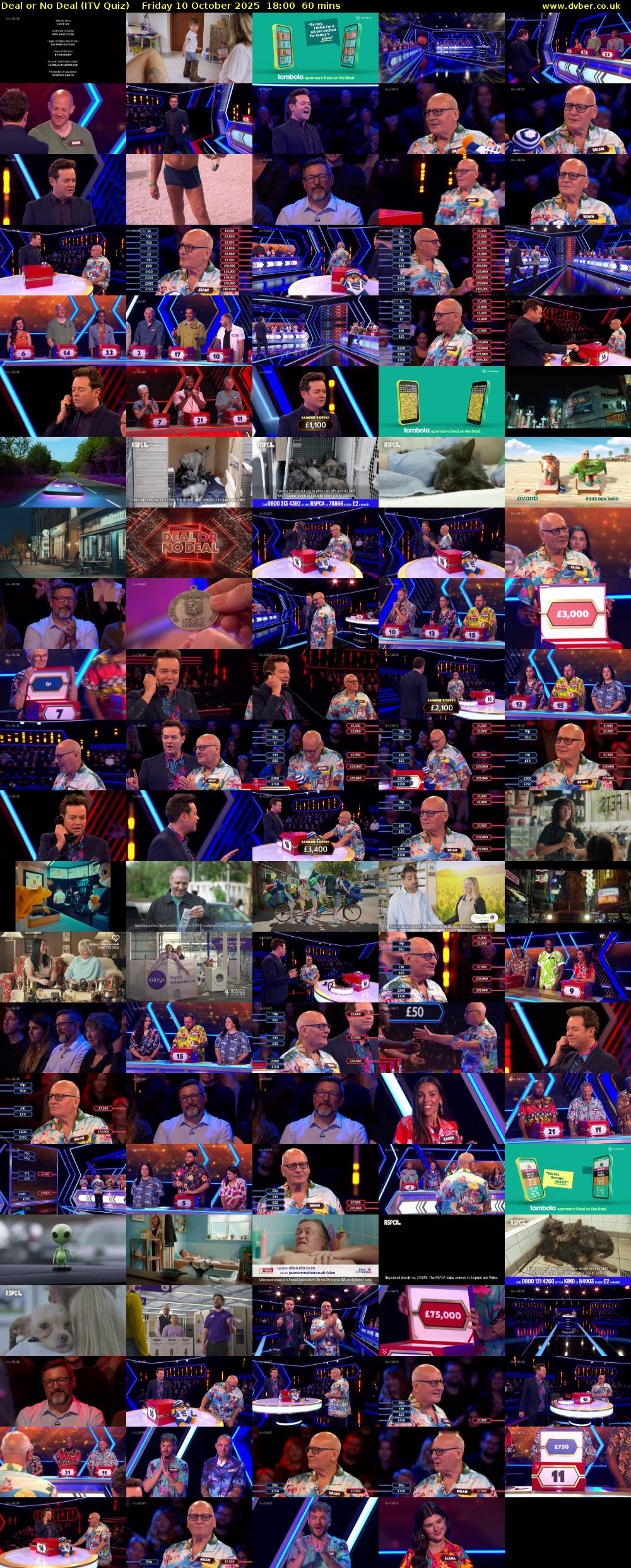 Deal or No Deal (ITV Quiz) Friday 10 October 2025 18:00 - 19:00