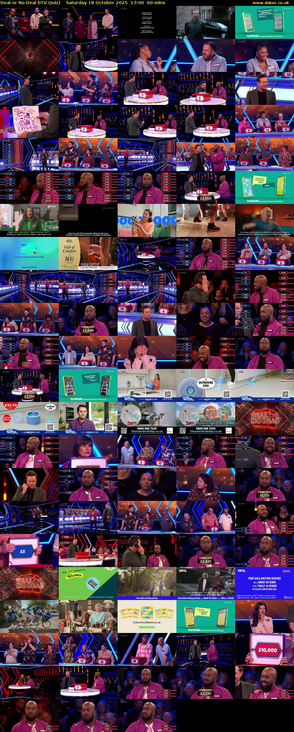 Deal or No Deal (ITV Quiz) Saturday 18 October 2025 17:00 - 18:00