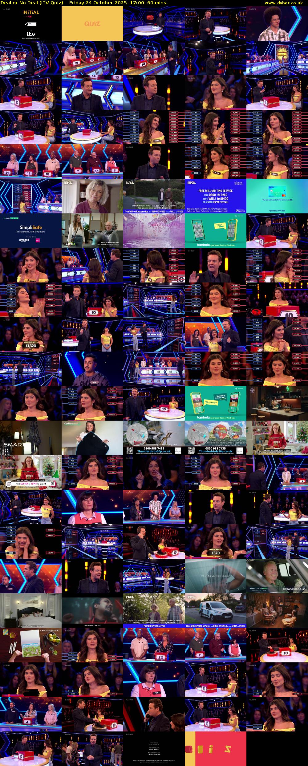 Deal or No Deal (ITV Quiz) Friday 24 October 2025 17:00 - 18:00