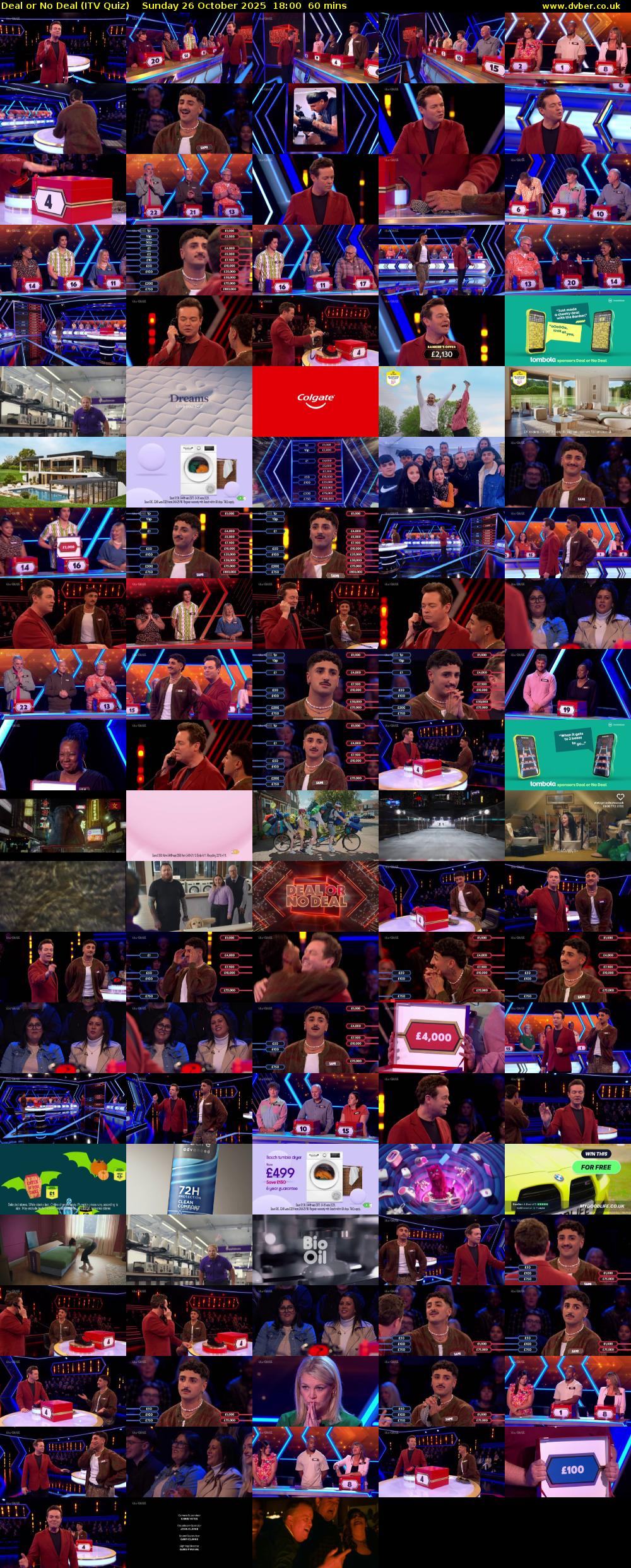 Deal or No Deal (ITV Quiz) Sunday 26 October 2025 18:00 - 19:00