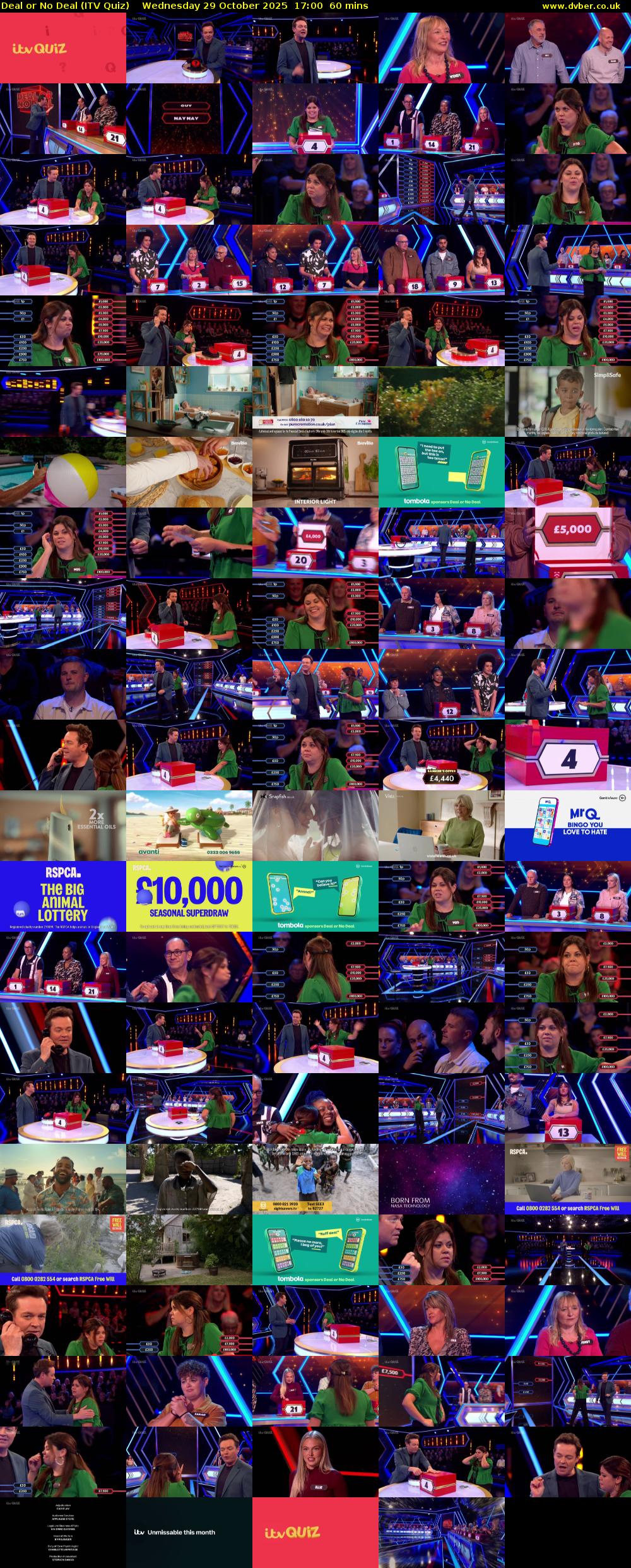 Deal or No Deal (ITV Quiz) Wednesday 29 October 2025 17:00 - 18:00