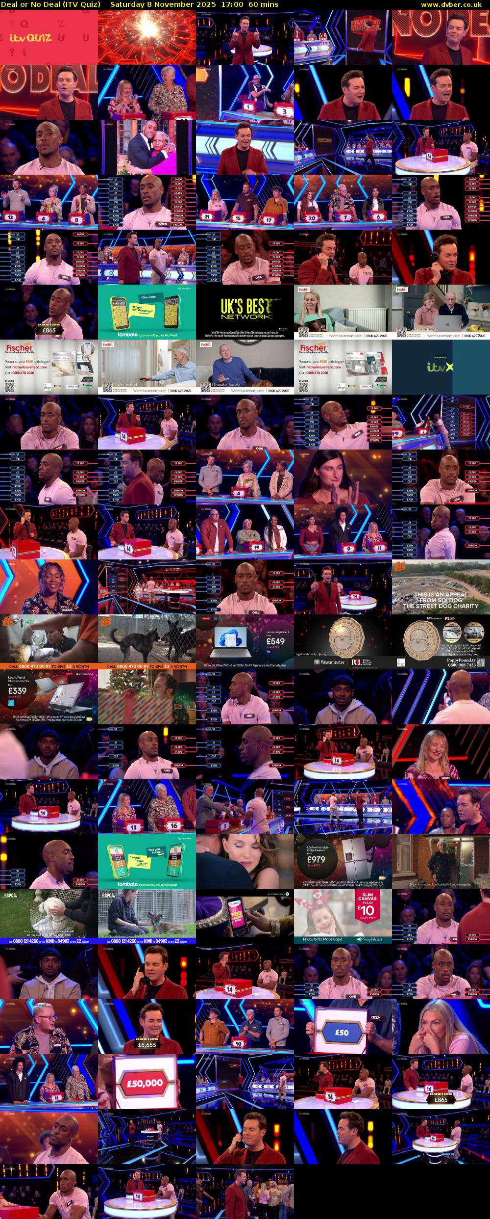 Deal or No Deal (ITV Quiz) Saturday 8 November 2025 17:00 - 18:00