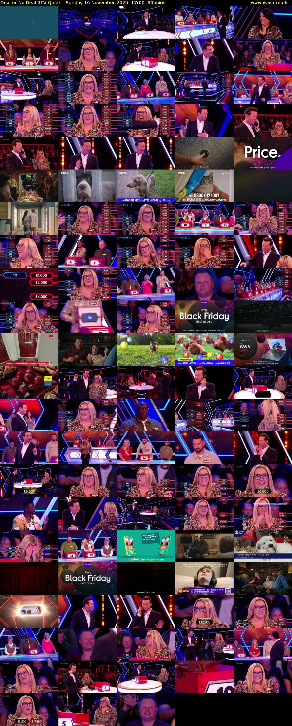 Deal or No Deal (ITV Quiz) Sunday 16 November 2025 17:00 - 18:00