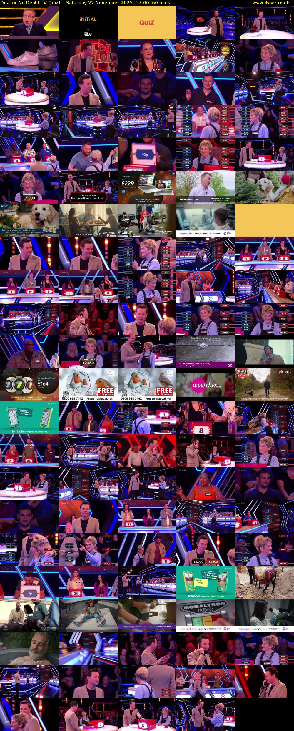 Deal or No Deal (ITV Quiz) Saturday 22 November 2025 17:00 - 18:00