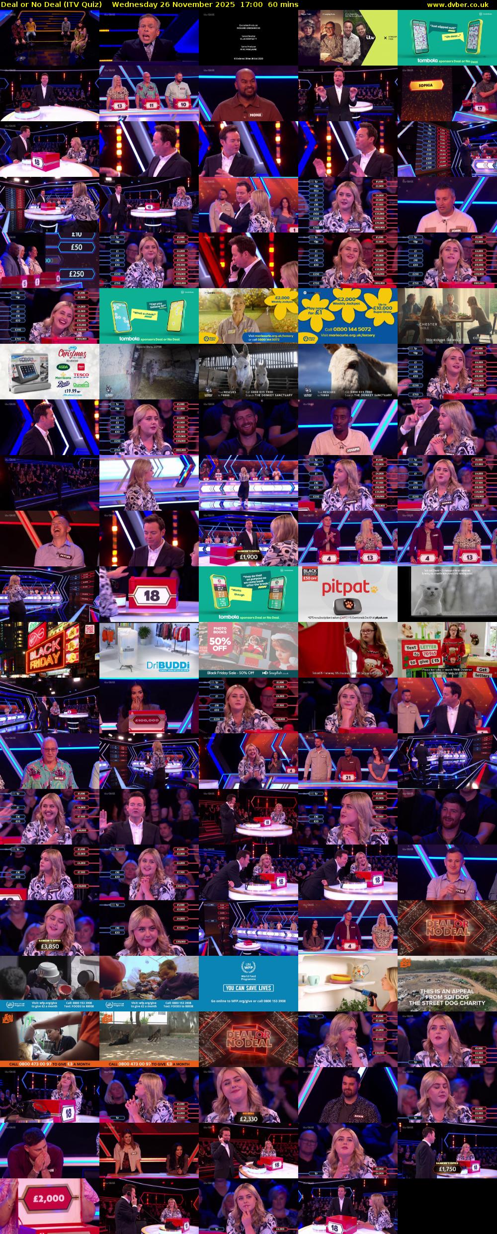 Deal or No Deal (ITV Quiz) Wednesday 26 November 2025 17:00 - 18:00