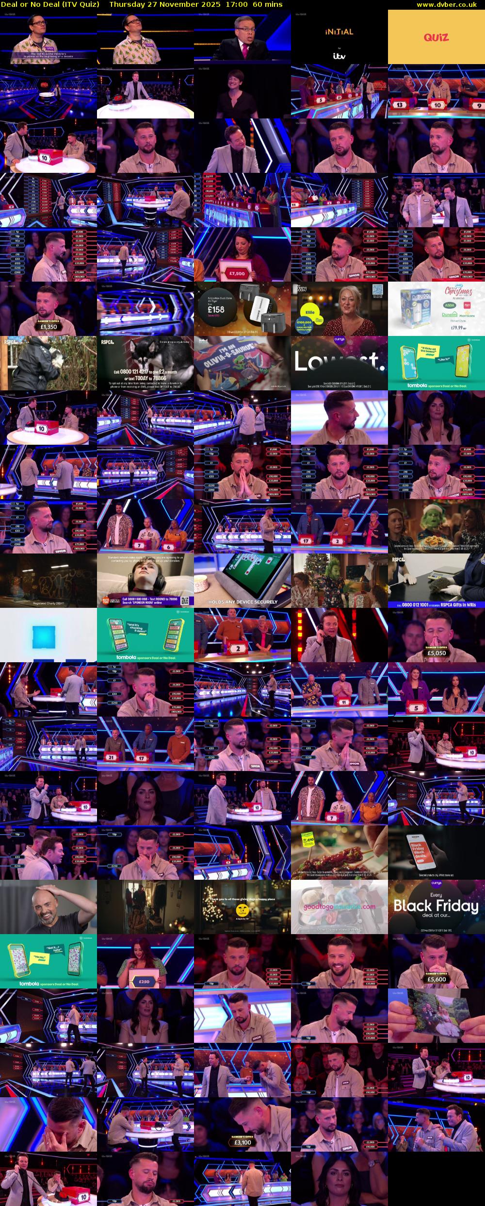 Deal or No Deal (ITV Quiz) Thursday 27 November 2025 17:00 - 18:00