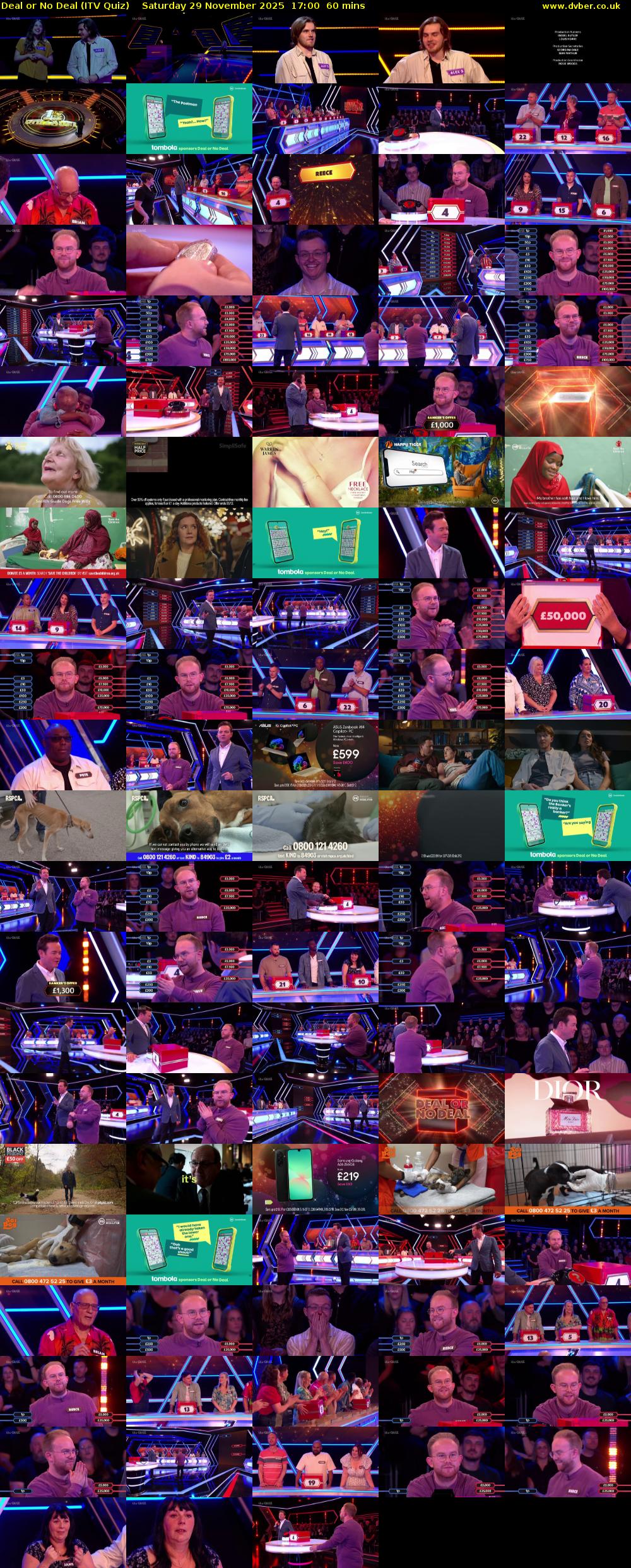 Deal or No Deal (ITV Quiz) Saturday 29 November 2025 17:00 - 18:00