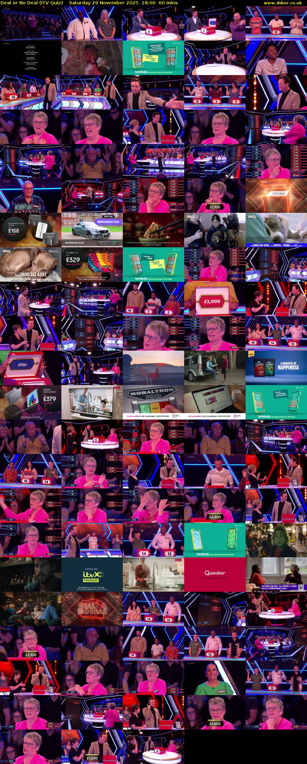 Deal or No Deal (ITV Quiz) Saturday 29 November 2025 18:00 - 19:00