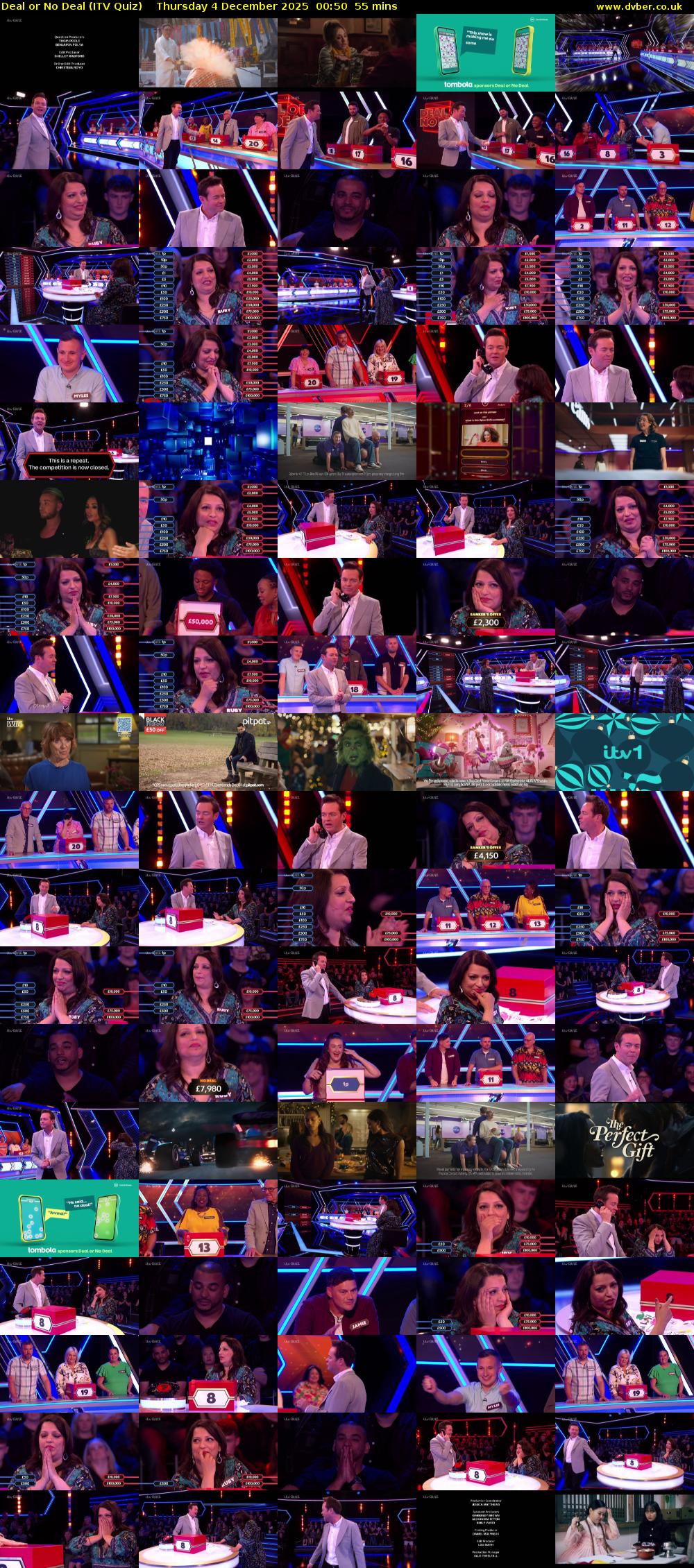 Deal or No Deal (ITV Quiz) Thursday 4 December 2025 00:50 - 01:45