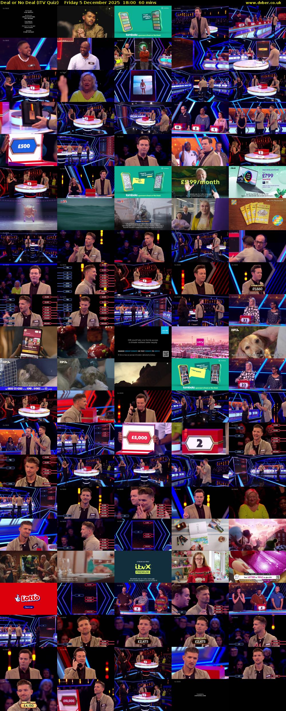 Deal or No Deal (ITV Quiz) Friday 5 December 2025 18:00 - 19:00