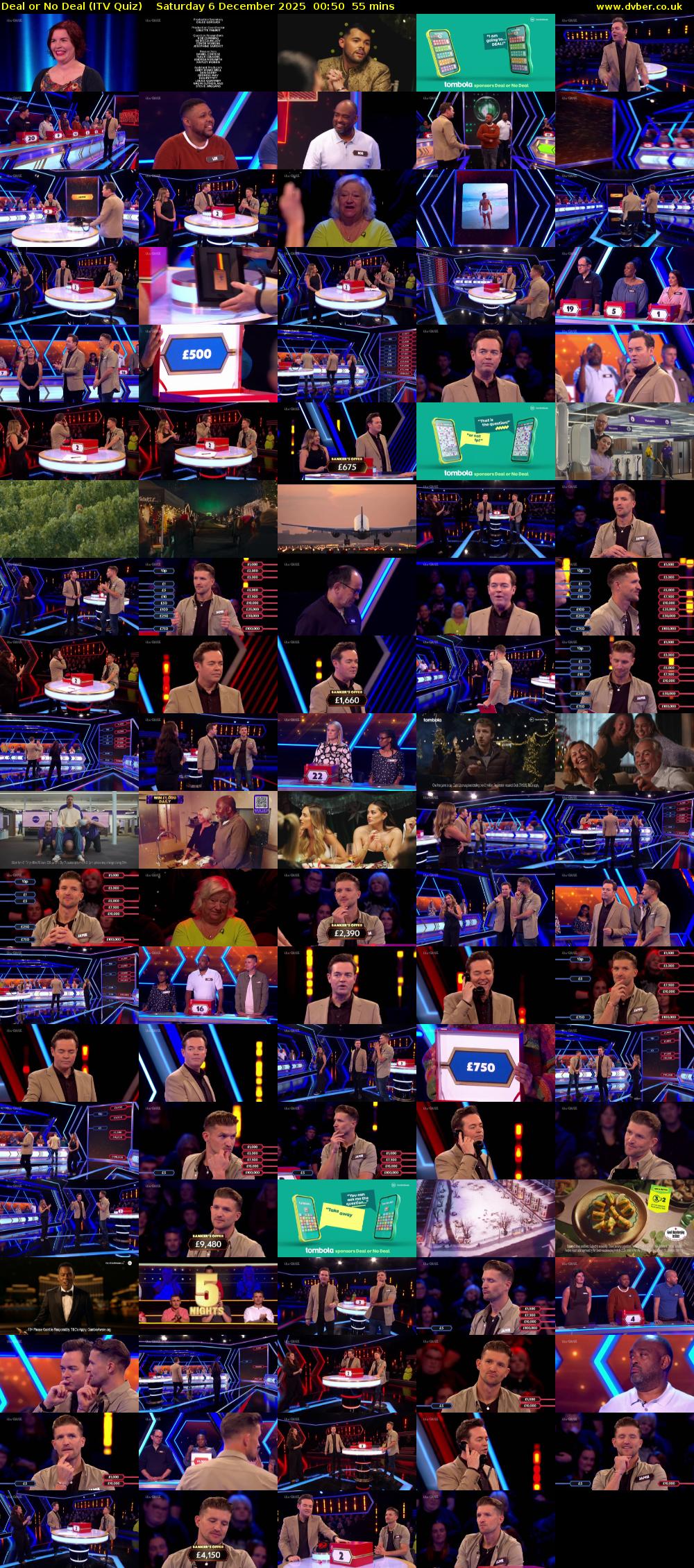 Deal or No Deal (ITV Quiz) Saturday 6 December 2025 00:50 - 01:45