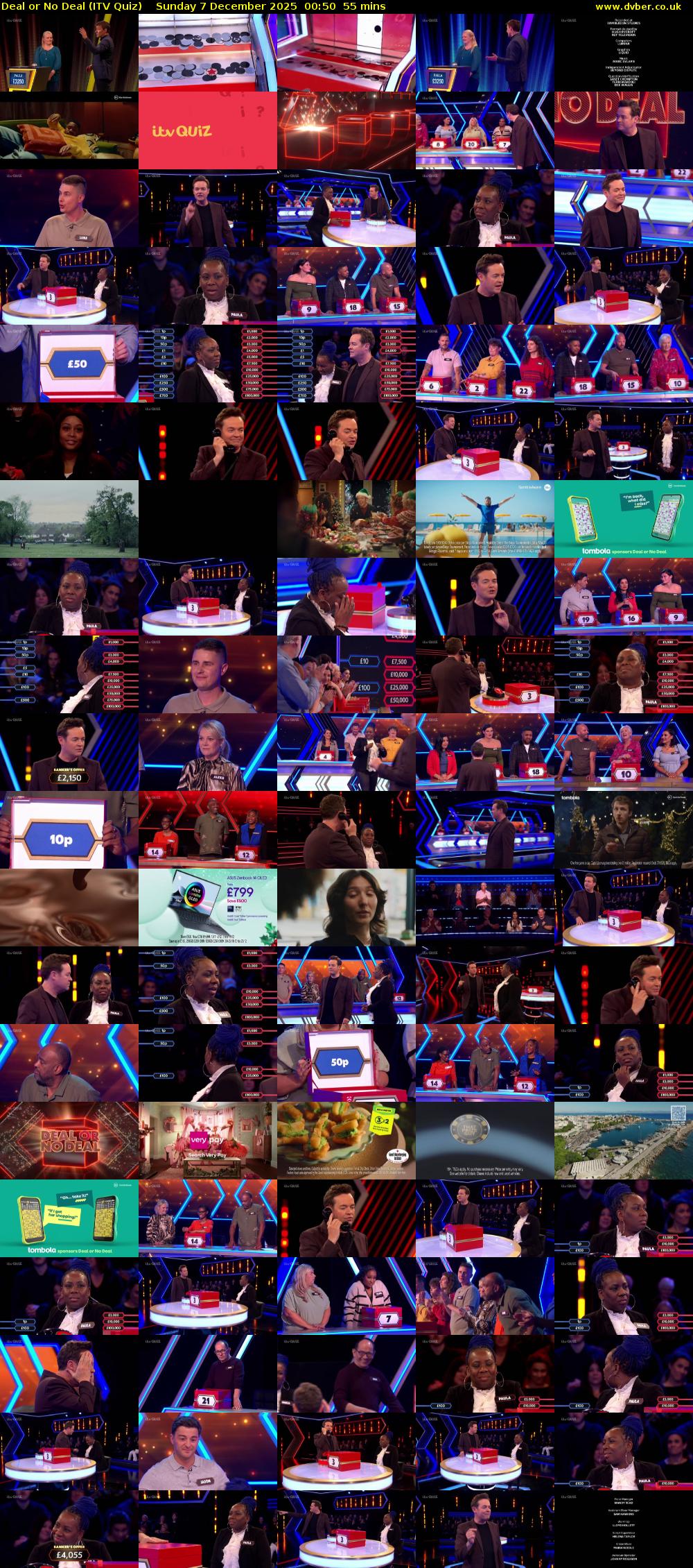 Deal or No Deal (ITV Quiz) Sunday 7 December 2025 00:50 - 01:45