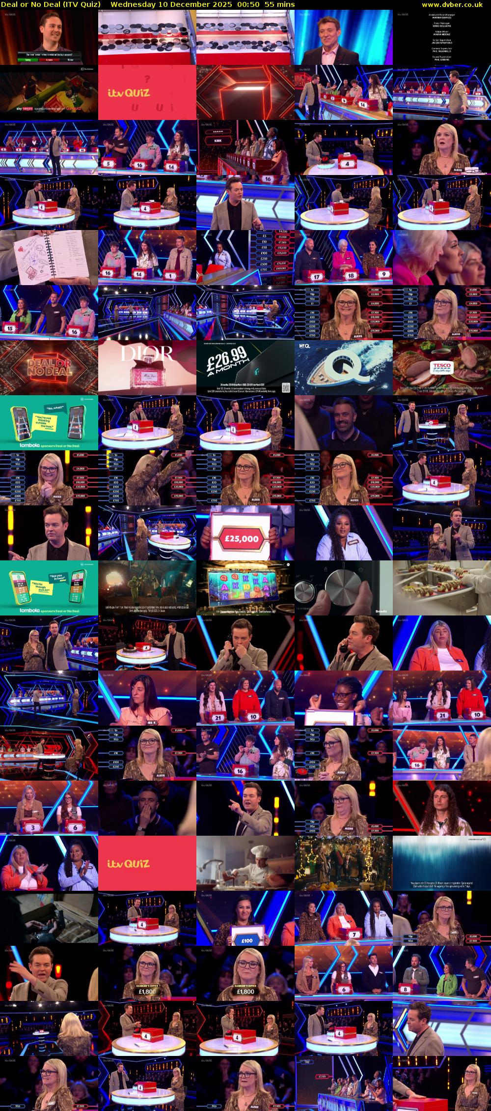Deal or No Deal (ITV Quiz) Wednesday 10 December 2025 00:50 - 01:45