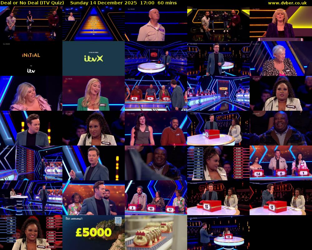 Deal or No Deal (ITV Quiz) Sunday 14 December 2025 17:00 - 18:00
