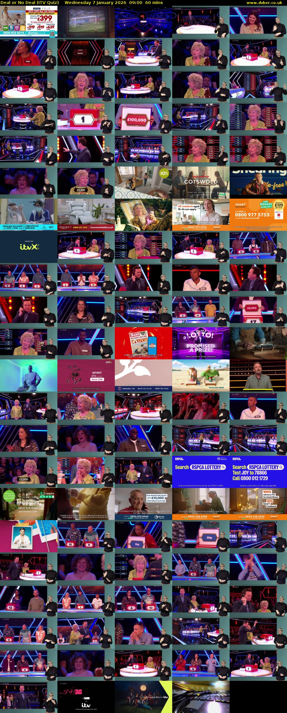 Deal or No Deal (ITV Quiz) Wednesday 7 January 2026 09:00 - 10:00
