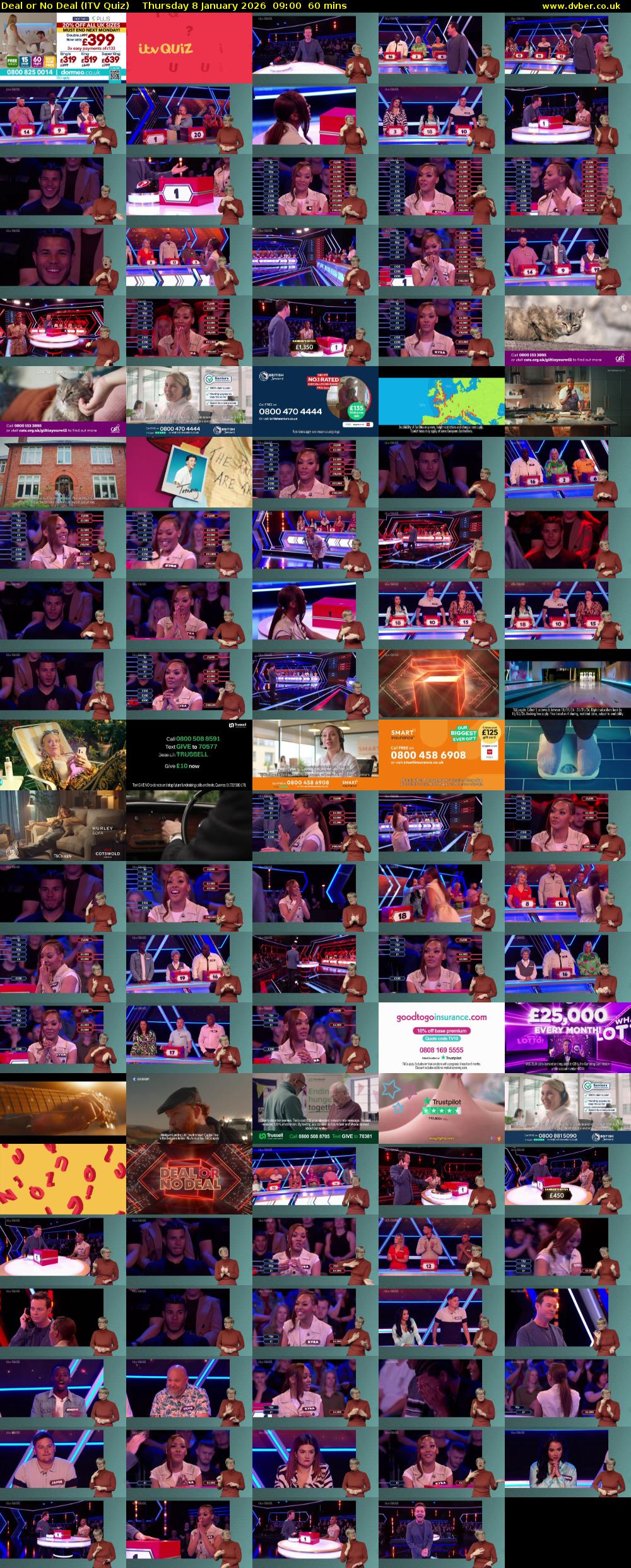 Deal or No Deal (ITV Quiz) Thursday 8 January 2026 09:00 - 10:00