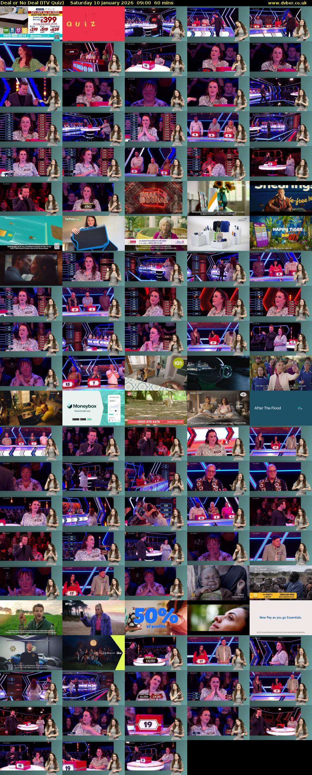 Deal or No Deal (ITV Quiz) Saturday 10 January 2026 09:00 - 10:00