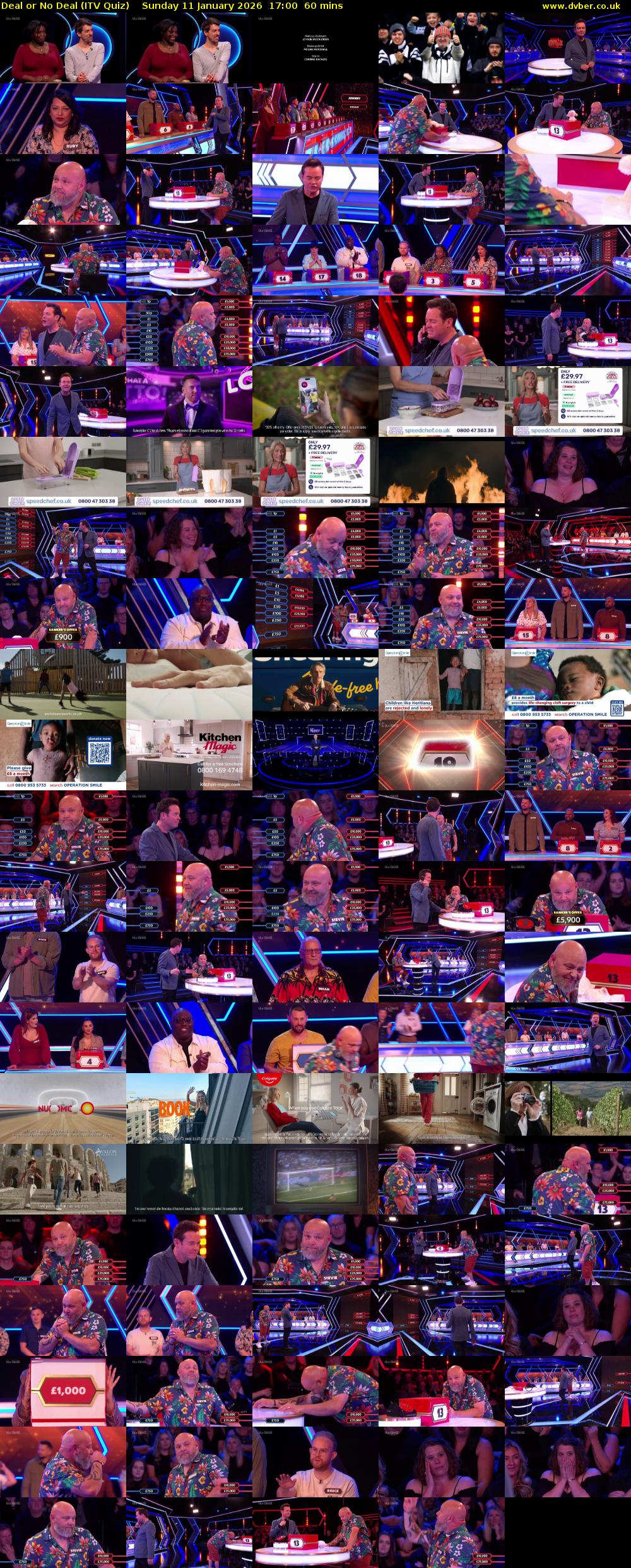 Deal or No Deal (ITV Quiz) Sunday 11 January 2026 17:00 - 18:00
