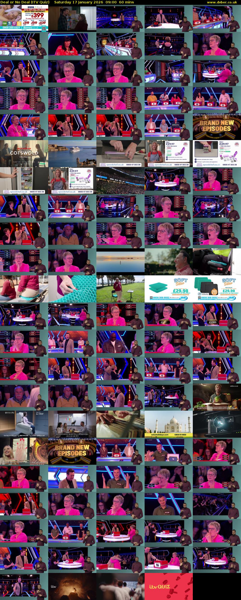 Deal or No Deal (ITV Quiz) Saturday 17 January 2026 09:00 - 10:00